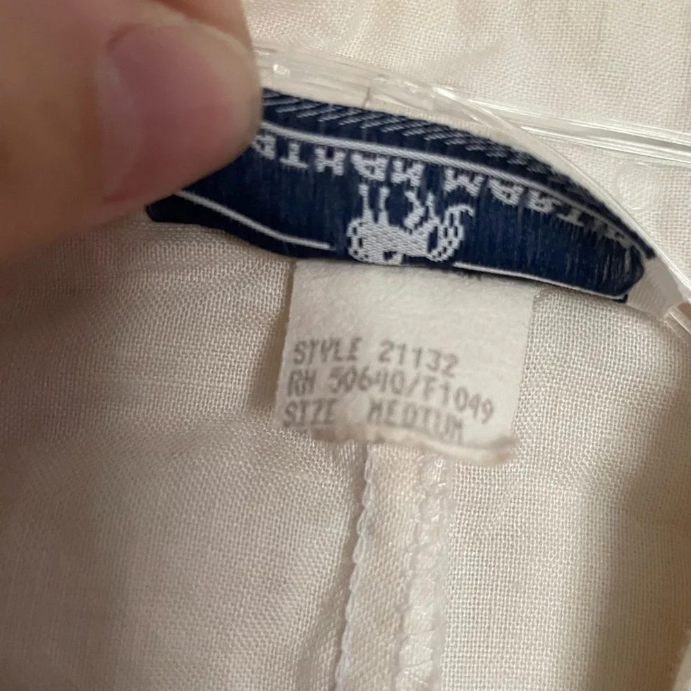 Vintage Jonathan Martin Cream Off White Sleeveless Vest size medium